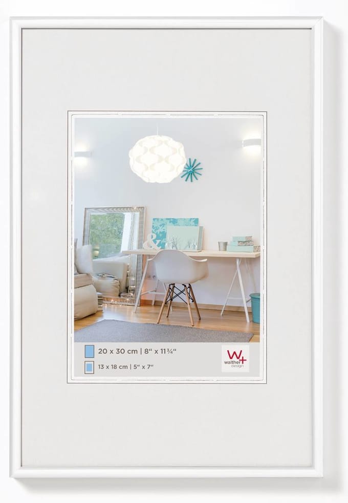 walther+ design KV520W Wissellijst Papierformaat: 20 x 15 cm (b x h) 20 cm x 15 cm Wit