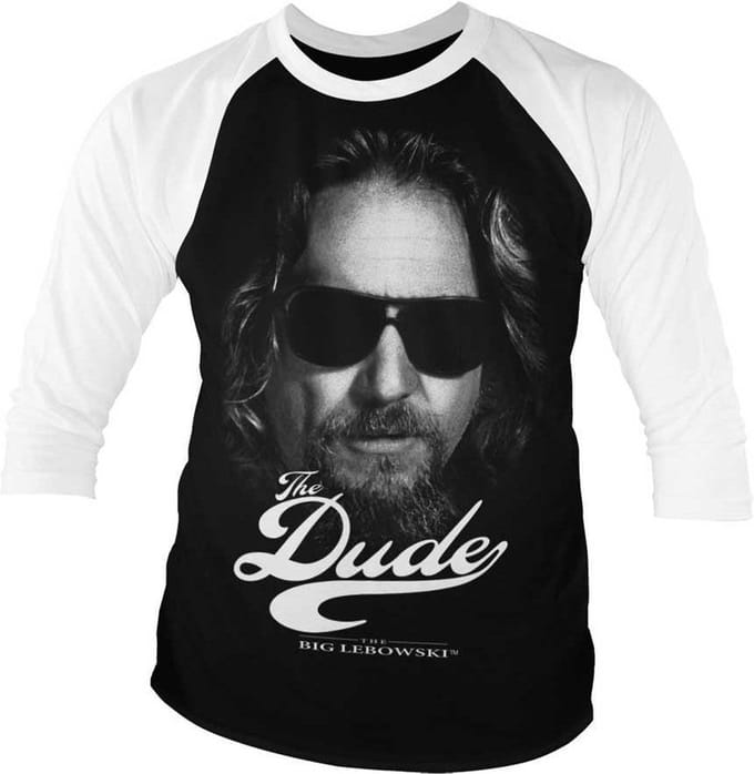The Big Lebowski Raglan top -XL- The Dude II Zwart/Wit