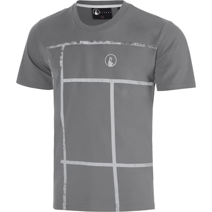 Quiet Please Crush Court T-shirt Heren-donkergrijs, lichtgrijs