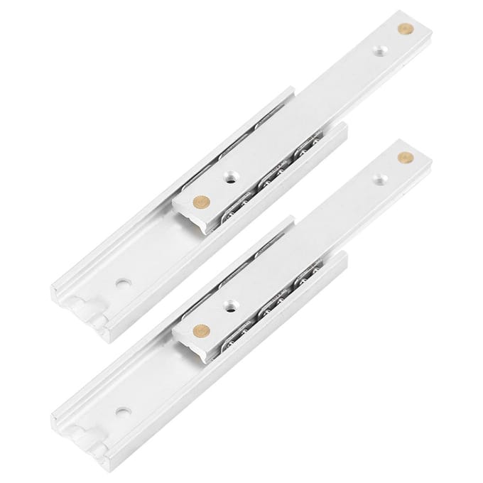 2 stuks/set Mini Aluminiumlegering Duurzame Gladde Glijbaan voor Lade Kast(70mm)