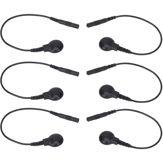 20 STUKS Elektrode Draad Knop Type Kort Koperfolie Draad Elektrode Aansluitdraad Adapter voor TENS