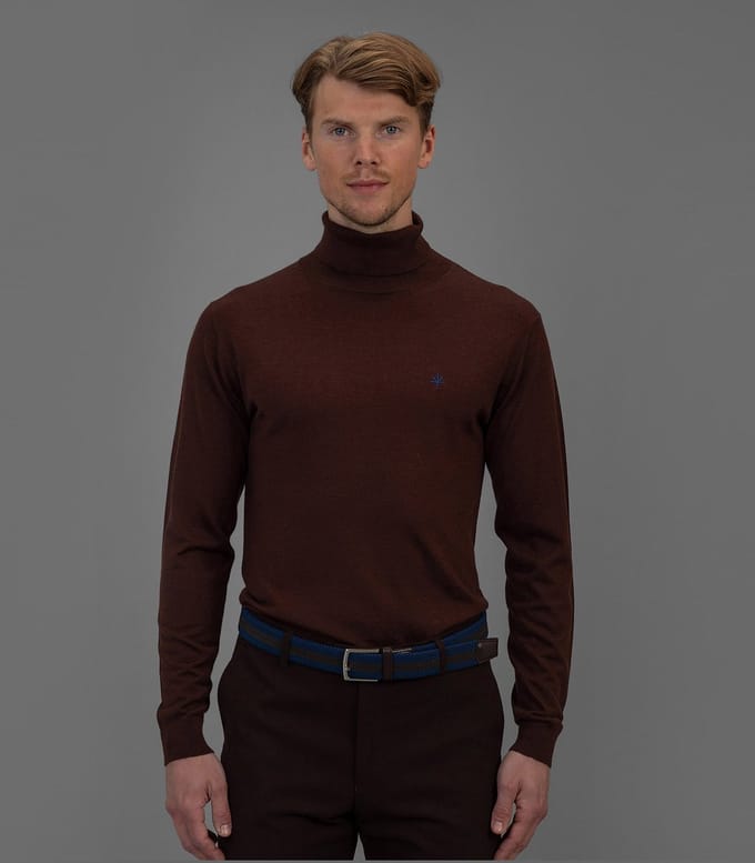 Laurent Vergne - Coltrui- Bruin - Maat S - Slim Fit