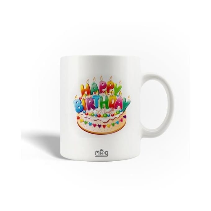 Mug en Céramique Happy Birthday Gâteau d'anniversaire