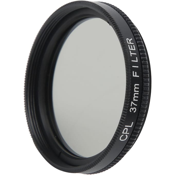 Junestar Filtre d'objectif CPL 37mm Objectif polarisant pour Canon Nikon Sony Olympus Fuji Objectif white