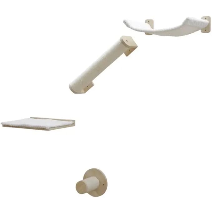 Kerbl Pet klimwand Alpen voor katten 4-delige set kattenaccessoires