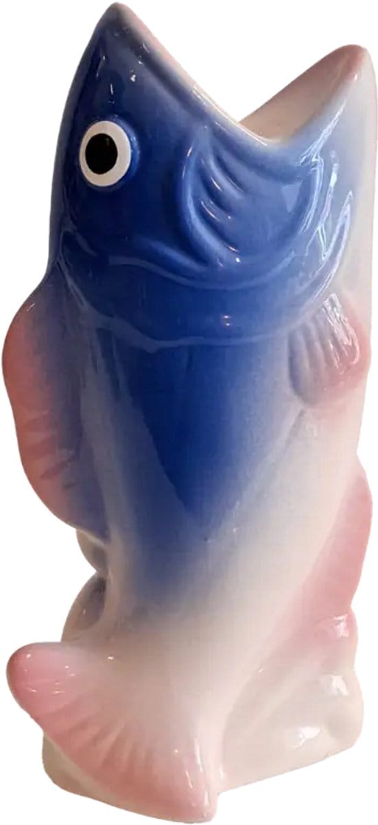Kitsch Kitchen kandelaar vis blauw/roze