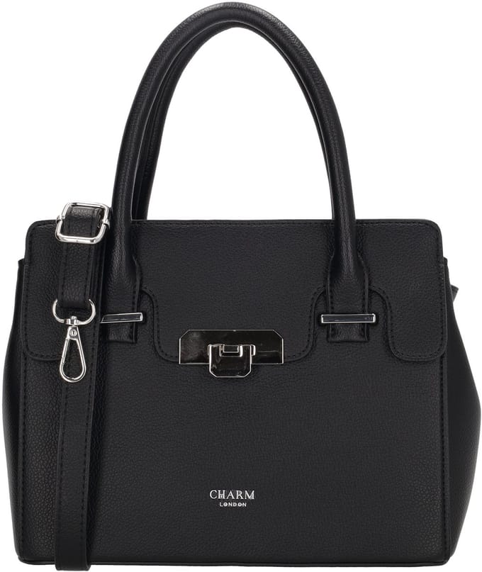 Charm London Soho Handtas - Schoudertas - Dames - Schouderband - Zwart