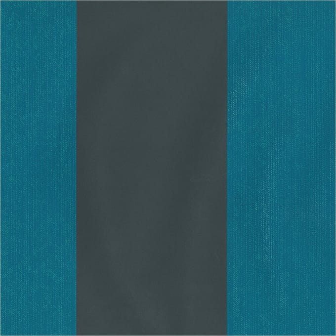 Dutch Wallcoverings Vliesbehang streep - Petrol/grijs