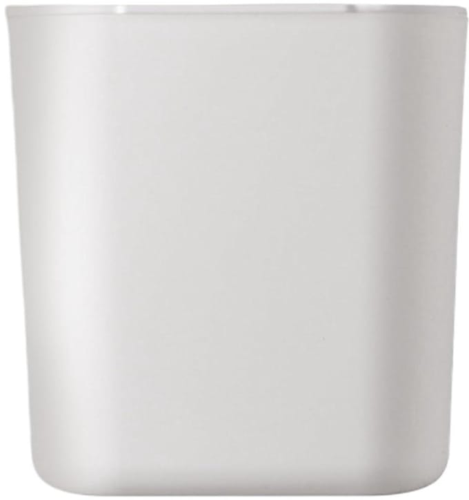Bureaumand met deksel - Mini prullenbak - Netjes werken - Geurvrij afvalbeheer - 12.5 cm - Wit