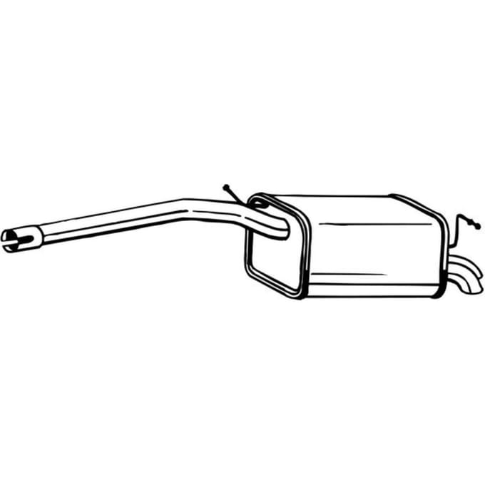 Geluiddemper achter BOSAL 233-405