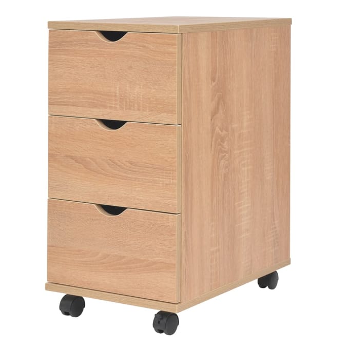 vidaXL - Ladekast - 33x45x60 - cm - eikenkleur