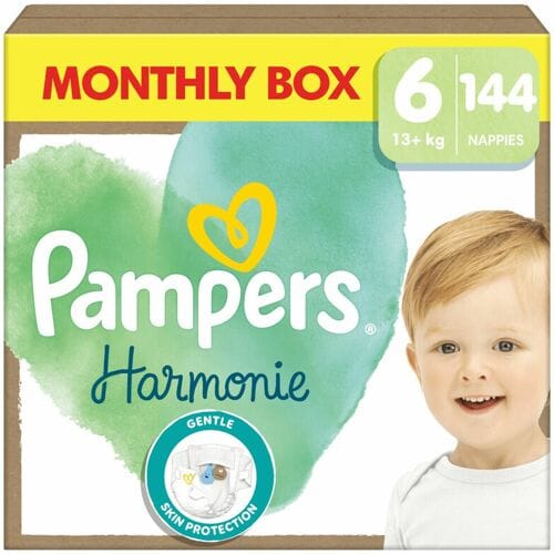 Pampers Harmonie Luiers Maat 6 Maandbox - 144 Luiers - 13kg+
