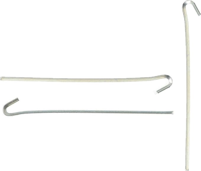 25x grondpennen/tentharingen metaal met open oog 23 cm - Rotspennen - Spijkerharing