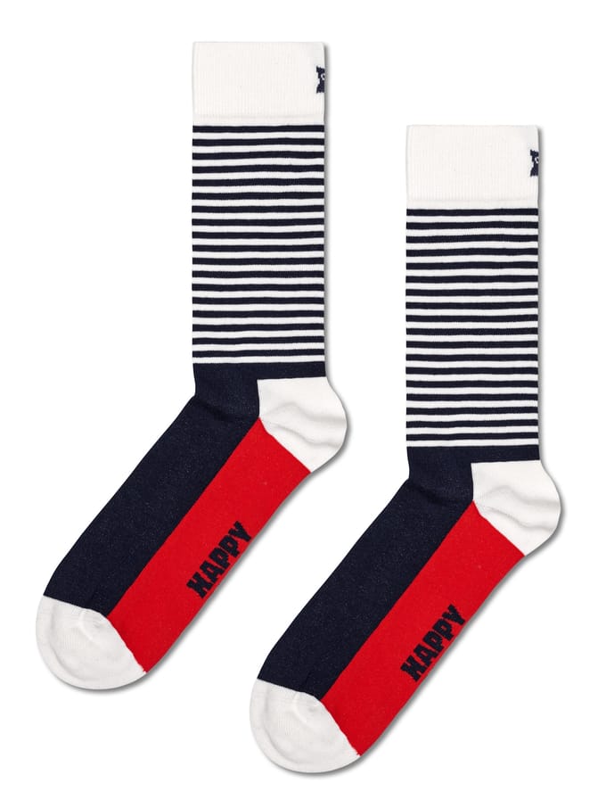 Happy Socks - Unisex Sokken Classic Navy 4-Pack Gift Box - Multi - Maat 41-46