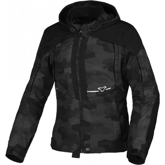 Vrouwen motorjack met capuchon Macna Territor