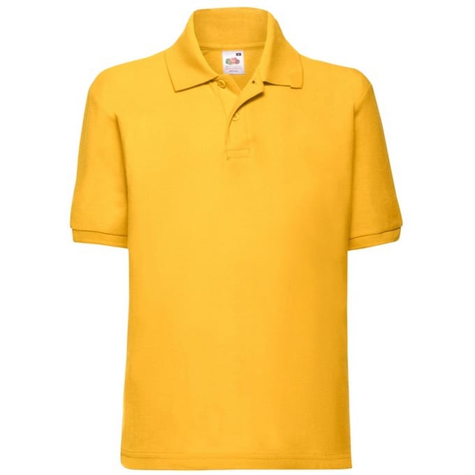 Fruit of the Loom Kinder/Kinder 65/35 Poloshirt (Zonnebloem)