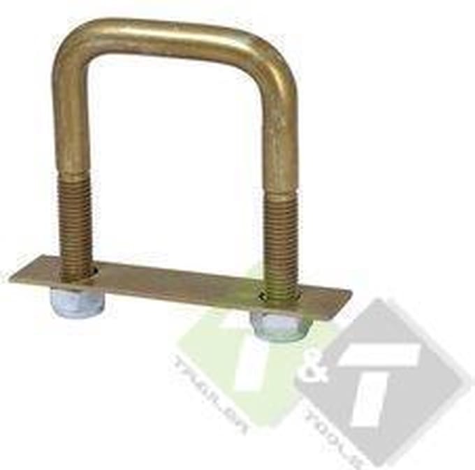 60 x 90 mm U Bout - Kokerklem - inclusief plaat - U beugel