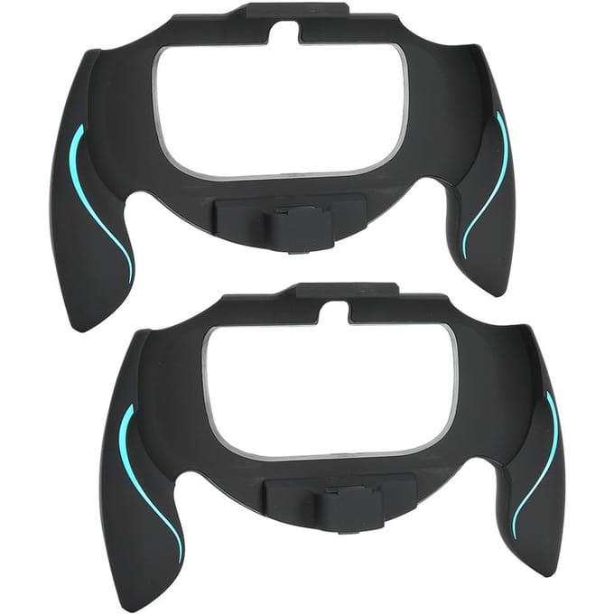2 stuks Game Machine Gebogen Handvat Grip Cover voor Sony PSV1000 Game Console voor PSVITAblauw blauw