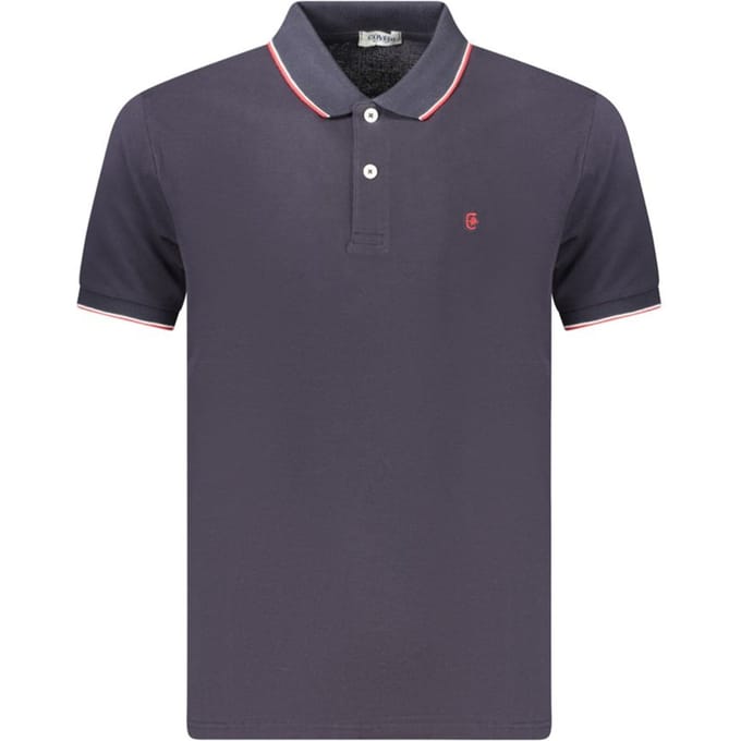 Coveri Moving Blauwe Katoenen Heren Polo