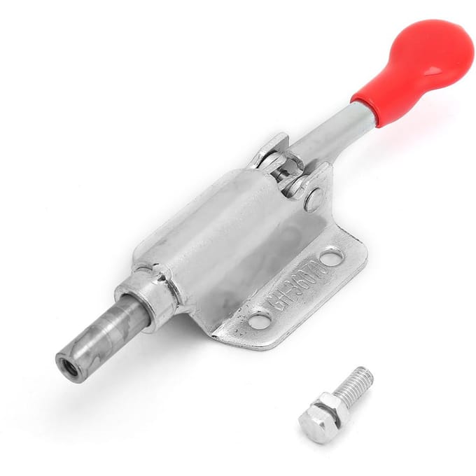 Fer Galvanisé 10mm Plage Pousser-Tirer Libération Rapide Pince à Bascule Capacité 60kg white