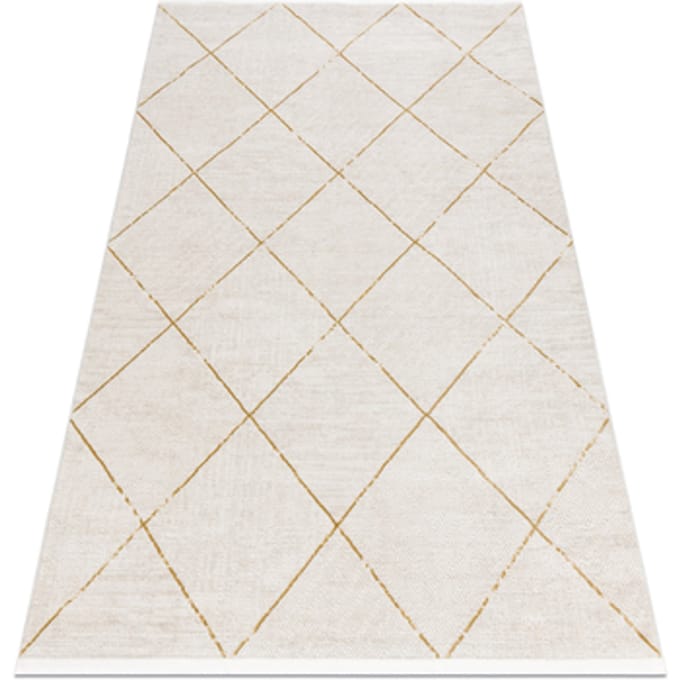 Kleden Rugsx Modern tapijt DUKE 51245 crème / goud 140x190 cm