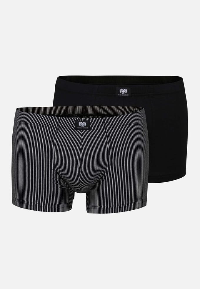 CECEBA Spirit 2-pack Heren Boxer - Modal- Zwart