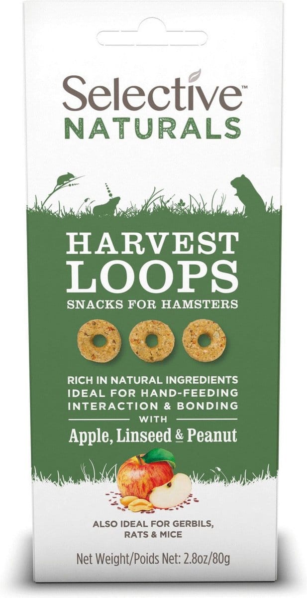 Supreme Selective Naturals Harvest Loops - Knaagdiersnack - 80 g