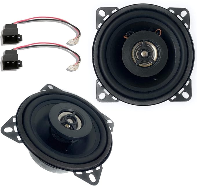 2-weg Auto Speakerset 10 cm 100 Watt voor Skoda Fabia (1999-2007)