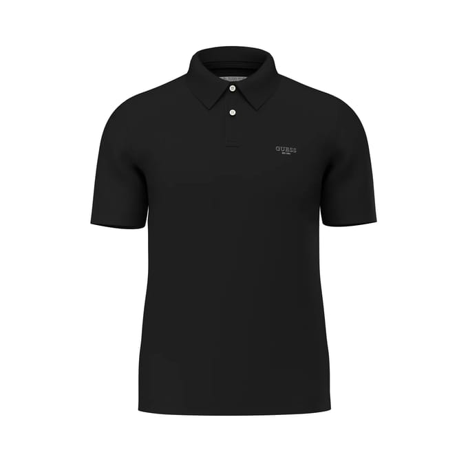 Guess Essential Korte Mouw Poloshirt Zwart 2XL Man