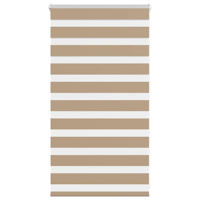 vidaXL - Zebra - Blind - 85x100 - cm - stofbreedte - 80,9 - cm - polyester - zandbruin