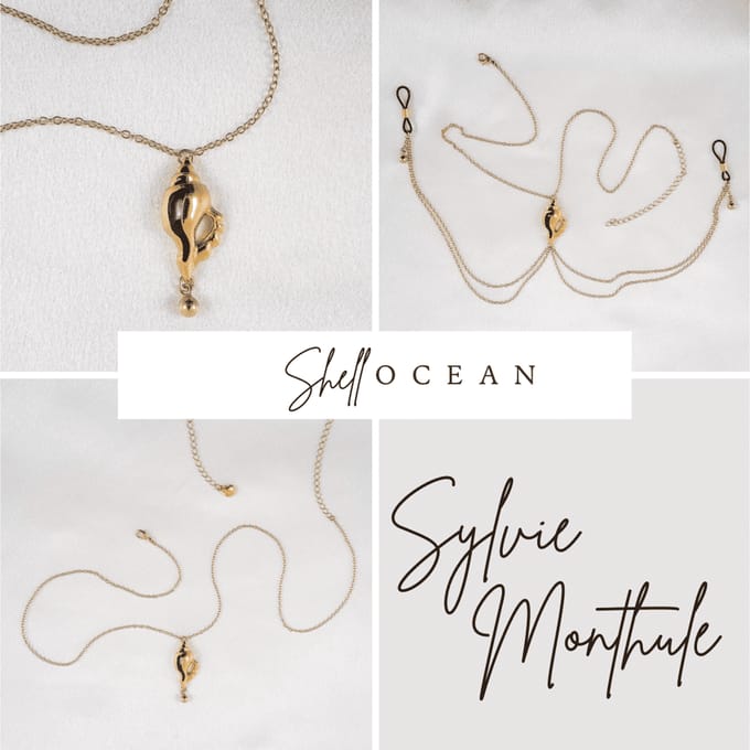 Sylvie Monthulé | Gold Belly Chain Set | Shell Ocean size M size M
