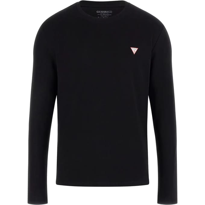 T-shirt met lange mouwen en ronde hals Guess Core