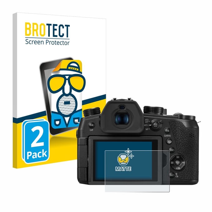 BROTECT - Screenprotector voor Panasonic DC-FZ1000 II / DC-TZ200 - Folie Beschermfolie matte 2 Stuks