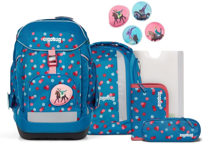 ergobag Schooltas Maxi-Set 6-delig VoltiBär Blauw