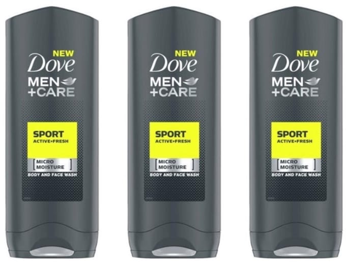 Dove Douchegel Men – Care Sport Active Fresh - 3 x 400 ml