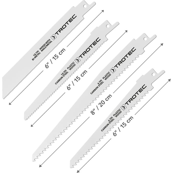 Set reciprozagenbladen hout/metaal/plastic, 10-delig