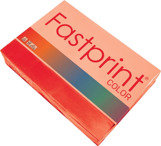 Kopieerpapier quantore colour a4 120gr felrood | 5 stuks
