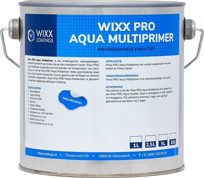 Wixx PRO Aqua Multiprimer - 20L - Wit