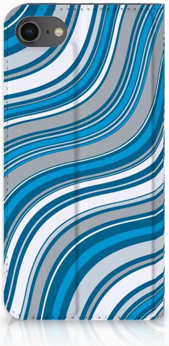 iPhone 7 | 8 | SE (2020) | SE (2022) Hoesje met Magneet Waves Blue