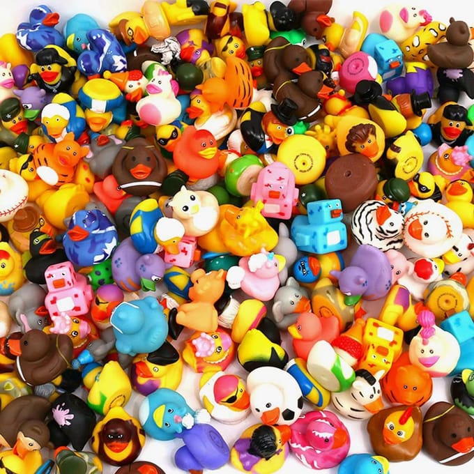 2040 Rubberen Eend Voor Jeeps Auto Eend Badspeelgoed Assortiment Bulk Drijvende Eend Voor Kinderen Babyborrels Accessoires Feestartikelen blue