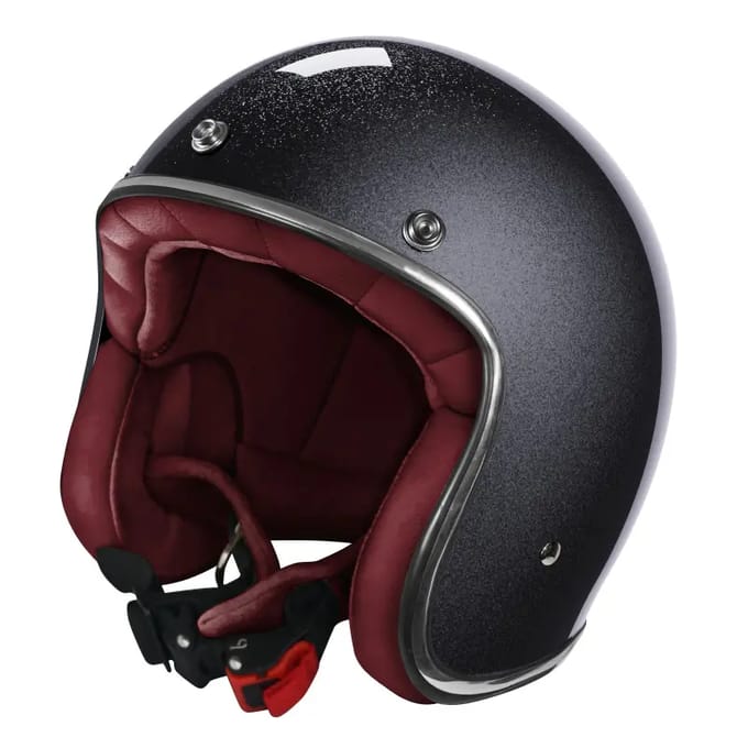 Jet motorhelm Stormer Quartz Glitter