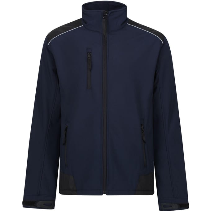 Regatta Heren Zandstorm Werkkleding Softshell Jasje (Marine / Zwart)