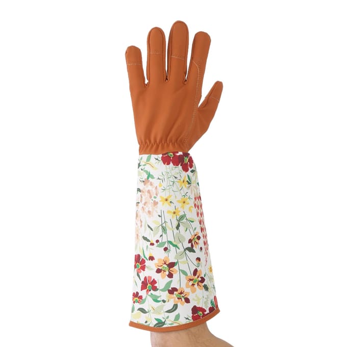 1 Paar Tuinhandschoenen met Lange Mouwen Handbeschermer voor Tuin Erf Snoeien Trimmen Gebruik brown