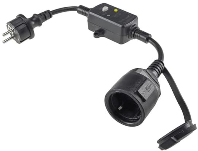 Aardlekbeveiligingsschakelaar voor stopcontact 230V - 30mA IP44 buiten