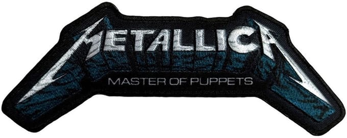 Metallica Master Of Puppets Blue Poster Logo - Patch