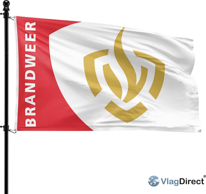 VlagDirect - Brandweer vlag - 90 x 150 cm.