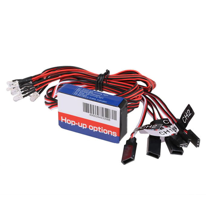 Kit d'éclairage LED 12Kit, Simulation de frein intelligent, Flash RC