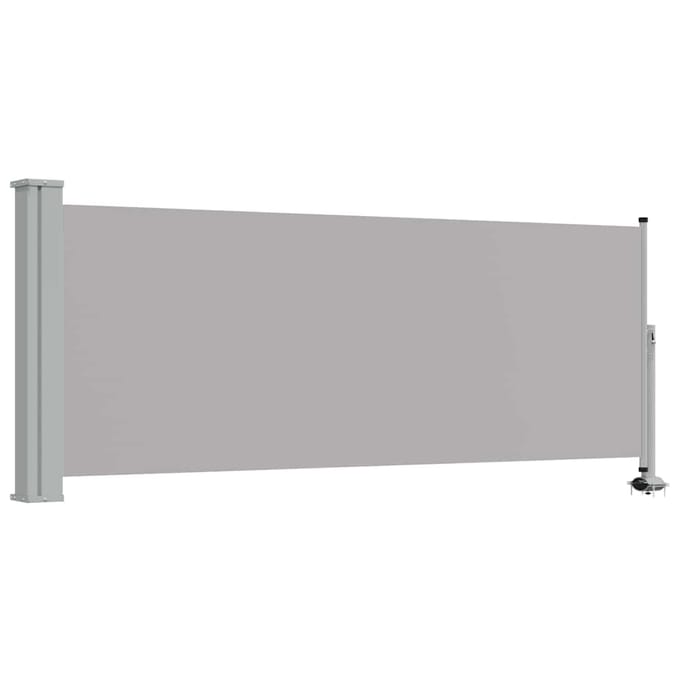 vidaXL - Tuinscherm - uittrekbaar - 100x300 - cm - grijs