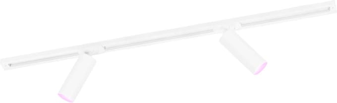 Ledvion - Smart LED Railverlichting 1M + 2 Railspots (4.9W - RGB - Wit - Dimbaar) - 1-Fase