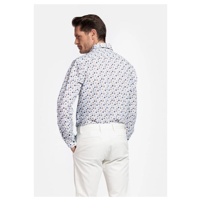 Giordano  Korte Mouw Overhemden Donkerblauw 516015